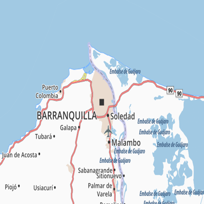 Mapa De Barranquilla Colombia Mapa De Colombia