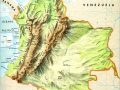 Mapa de relieve de Colombia