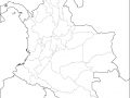 Mapa mudo de Colombia