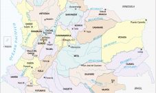 Mapa de Colombia con ciudades importantes