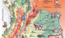 Mapa de la conquista de Colombia