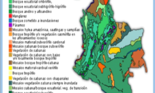Mapa de Colombia con sus ecosistemas