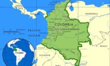 Mapa de Colombia con sus límites