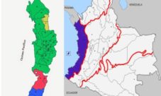 Mapa de la región Pacífica de Colombia